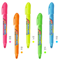 아모스 네오스틱 고체 형광펜 연두, 5개