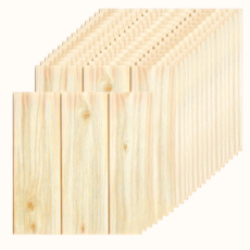 간편한 접착식 입체 우드 폼블럭 벽지 40p 세트, 1세트, 원목색