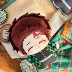 데몬 슬레이어 면 인형 칸로지 가방 10cm 물기둥 상품 인형 열쇠고리 기유 미츠리, 1개, J. 졸린 눈