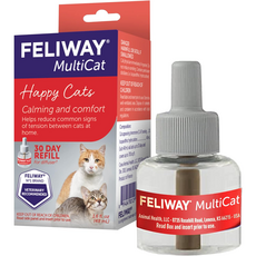 Feliway 貓咪費洛蒙多貓版補充瓶，舒緩多貓家庭壓力，營造和平環境, 1個, 48ml