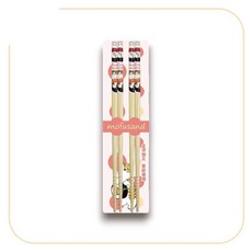 Mofusand 貓福珊迪 竹筷 21CM 止滑加工 更好使用, 1個, MF52431D