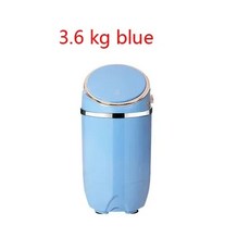 가정용 220v 5kg 6kg 5kg 의류 휴대용 미니 세탁기 스핀 소형 세탁기 가정용, 3 6 kg blue, 3.6 kg blue