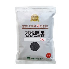 대한농산 검정렌틸콩 2kg 렌틸콩, 1개