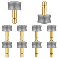반려견 네일 그라인더 교체 헤드 10개 반려동물 다이아몬드 팁 교체 발톱 스무딩 비트 대부분의 전기 발 트리머 그라인더 고효율 및 무위험성