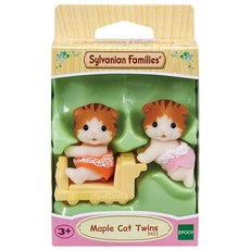 실바니안패밀리 메이플캣 쌍둥이 피규어 5423, 1개