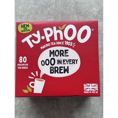 TYPHOO 泰芙 Extra Strong 特濃特選紅茶 250克, 1個, 特選80入裸包, 3.125g, 80個裝