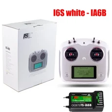 FLYSKY FS-i6S i6S 2.4G 10CH AFHDS 2A 센터링 스로틀 송신기 iA6B iA10B 수신기 RetailBox for RC 자동차, 02 I6s - W - IA6B-M2