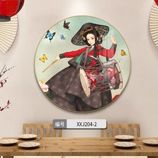 장구 스퀘어 드럼 제품 소녀 보석십자수 페인팅 뷰티 한복 선물 DIY 장식 액세서리, 1.XXJ204-2: 직경40CM 검정