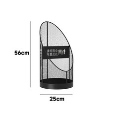 商用進門瀝水雨傘架 入戶門口置傘收納桶, 1個, 黑色A款