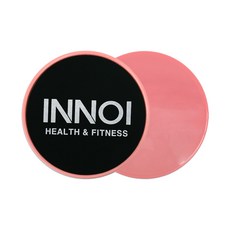 INNOI 글라이딩디스크 슬라이딩 코어슬라이더 힙 복근 복부 홈트레이닝 소도구, 핑크