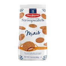 미국 트레이더조 Trader Joe's Daelmans Stroopwafels caramel 델만스 미니 스트룹 와플, 200g, 1개