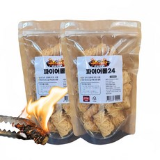 구이대장 파이어롤24+24p 캠핑 바베큐 숯 장작 착화제, 2개, 200g