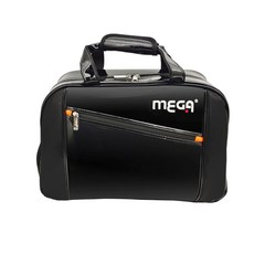 MEGA運動提包 時尚亮面運動包 多隔層收納 輕巧方便攜帶, 黑色, 1個