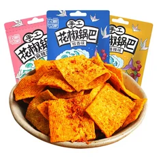 花椒世家手工花椒鍋巴 椒麻/麻辣/爆辣口味, 1個, 花椒鍋巴 158g麻辣味