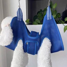 寵物美容束腰 狗狗剪毛吊牀 貓剪指甲 清理耳道 美容吊牀 洗澡懸掛固定 寵物吊床 理毛吊床 寵物美容吊床, 1個, XS碼【建議1.0-2.5公斤貓犬使用】,單隻擼貓手套【只有手套 不含吊牀】