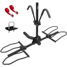 핑디르 2인치 히치 마운트 자전거 랙 표준 뚱뚱한 타이어 전기 자전거용 접이식 틸트 가능한 플랫폼 스타일 캐리어 150파운드 2개 스태빌라이저 트레일러 잠금장치 래칫