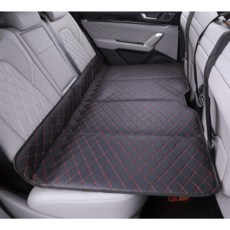 차량용 뒷자석 확장 접이식 평탄화 차박매트 보드 차박 용품 차량 뒷자석 매트 자동차 뒷자석 평탄매트 차박매트, 모던블랙레드