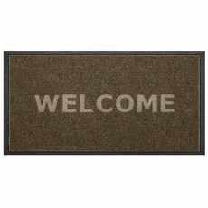 DEXI 1개 바닥 출입구 발판 매트 웰컴 현관 미끄럼방지 발매트 그레이 도어매트, Brown