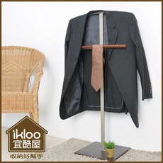 ikloo 極簡時尚西裝架 木頭掛衣架 LS106 飯店民宿上班族必備 不行超取~有運費