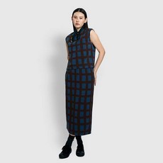 JAJU 여 돌담 체크 민소매 티셔츠 J115301009073 549522