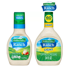 [Hidden Valley] [1+1] 히든밸리 오리지널 랜치 236ml + 라이트 랜치 대용량 709ml 서브웨이 드레싱 소스 Hidden Valley Ranch Dressing