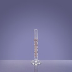 5ml 실험용 유리 눈금 메스실린더 액체 부피측정 용기 교재 원통형 용량 수업 액체류 과학용품 기자재 교구