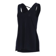 ANDAR 無袖背心 交叉背心式運動背心 瑜珈 健身 皮拉提斯 V領背心 可綁帶 多樣穿搭 側開叉 長版背心 水洗莫代爾