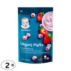 거버 3단계 요거트 멜츠 스트로베리, 2개, 28g