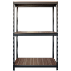 友田鋼鐵免螺絲角鋼掛衣架 三層雙桿 台灣製造, 黑色+9mm無貼皮夾板