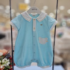 [아가방 우주복] 신생아 백일 돌조카 아가 남아 트비왕관JQ반팔우주복 S3