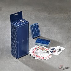 東方不敗 花草雅韻撲克牌 一條12副裝, 藍, 1個