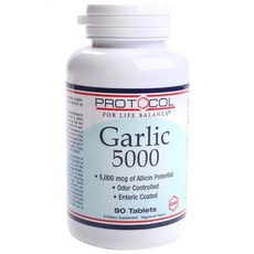 Protocol For Life Balance 大蒜萃取無麩質素食膠囊 5000mcg, 90顆, 1罐