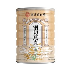 난징 통런탕 강철 컷 오트 고섬유 공식 정품 비오트 밀기울 양조 요리 없이 바로 먹을 수 있음, 10캔(8000g) 특별가, 1개, 800g
