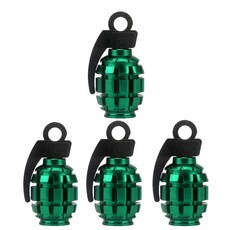 4 개/대 범용 자동차 트럭 Motocycle 휠 타이어 밸브 캡 자전거 공기 커버 바퀴 스템, green
