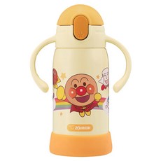 ZOJIRUSHI 象印 雙把手吸管型不鏽鋼兒童保冷瓶 SQ-DB30A, 1個, 320ml, 麵包超人