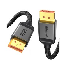 실크랜드 VESA DP케이블 프리미엄 80Gbps 16K DP to DP 2.1 케이블, 3m, 1개