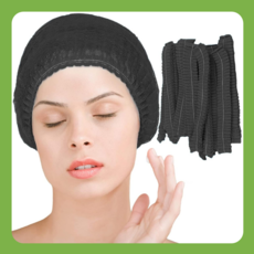 그린붐 부직포 일회용 헤어캡 주방 위생모자, 300개, 블랙