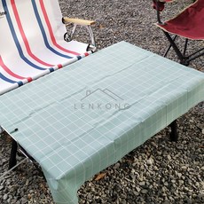 렌콩 캠핑식탁보 캠핑방수식탁보 캠핑테이블보 방수테이블보, 그린