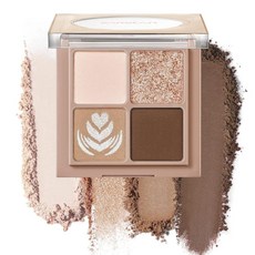 CARSLAN 4색 누드 뉴트럴 아이섀도우 메이크업 세트 - 여행에 적합 매트 & 글리터 쉬머 컨투어 팔레트 01 332795, CARSLAN 4색 누드 뉴트럴 아이섀도우 메이크업 세