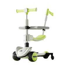 스타일닥터 2in1 킥보드클래식 유아킥보드 접이식킥보드 수동 두발킥보드, (퍼터+가드), 녹색, 1개