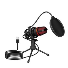 RGB 라이트 컴퓨터 라이브 방송 노래방 소음 감소 기능이 있는 보마이트 ME4 USB 콘덴서 마이크 키트