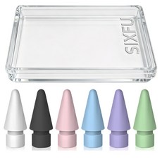 SIXFU 애플펜슬 컬러 펜촉은 애플펜슬 프로/애플 펜슬 USB-C/애플펜슬 2세대/1세대와 호환, 6개, 6색