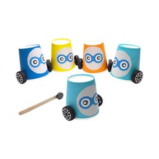 종이컵로봇자석자동차(4인세트)