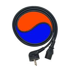 신성 국산 컴퓨터 전원 파워 케이블 220V 전선 1M, 1개