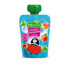 헬로 5개월 이후 이유식 과일퓨레 복숭아 100g 간편한 아가 간식