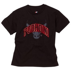 NBA 시카고 불스 데릭 로즈 악명 짧은 소매 티 청소년 블랙 149570