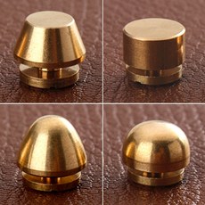 가방 부자재 재료 밑판 바닥 징 소꼬발 황동 가방발, 소켓형못, 1개