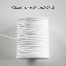 화이트 코튼 코어 향 캔들 심지 왁스 DIY 장식 용품 컵 수제 액세서리, 05 50 strand subpackage