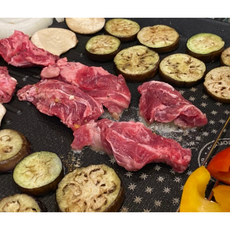 대용량 1kg 호주산 소갈비살 늑간살 소고기 구이 캠핑 집들이 고기세트 가성비, 1세트