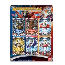 반다이 울트라 퓨전 카드 04 전설의 히어로 세트 리드 울트라맨 장난감, 1개